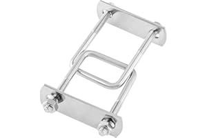 Jersvimc 2Pcs Stainless Steel Square U-Bolt Clamp M8x50x100mm - (Thread Size x Inner Width x Length), Mini Metal U Bolts Pole U Bolt Brackets for Camper Trailer Marine Boat
