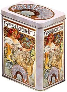FRANCIA VINTAGE CAJA DECORATIVA METAL 12x8x15cm PUB GALLETAS LU 1897: Amazon.es: Hogar