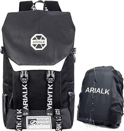 Amazon Co Jp Arialk リュック メンズ リュックサック Usbポート 盗難防止 通学 通勤 学生 かぶせ型 レインカバー付き 定番 ブラック リュック単品 シューズ バッグ
