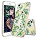 MOSNOVO iPhone SE 2020 Case, iPhone 8 Case, Fashion iPhone 7 Case, Tropical Palm Leaves Clear Design Transparent Back Case with TPU Bumper Case Cover for iPhone 7 / iPhone 8 / iPhone SE 2020