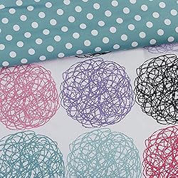 Mi Zone Carly Comforter Set, Doodled Circles Polka