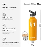 Super Sparrow 750ml Stainless Steel Vacuum Insulated Water Bottle view 3