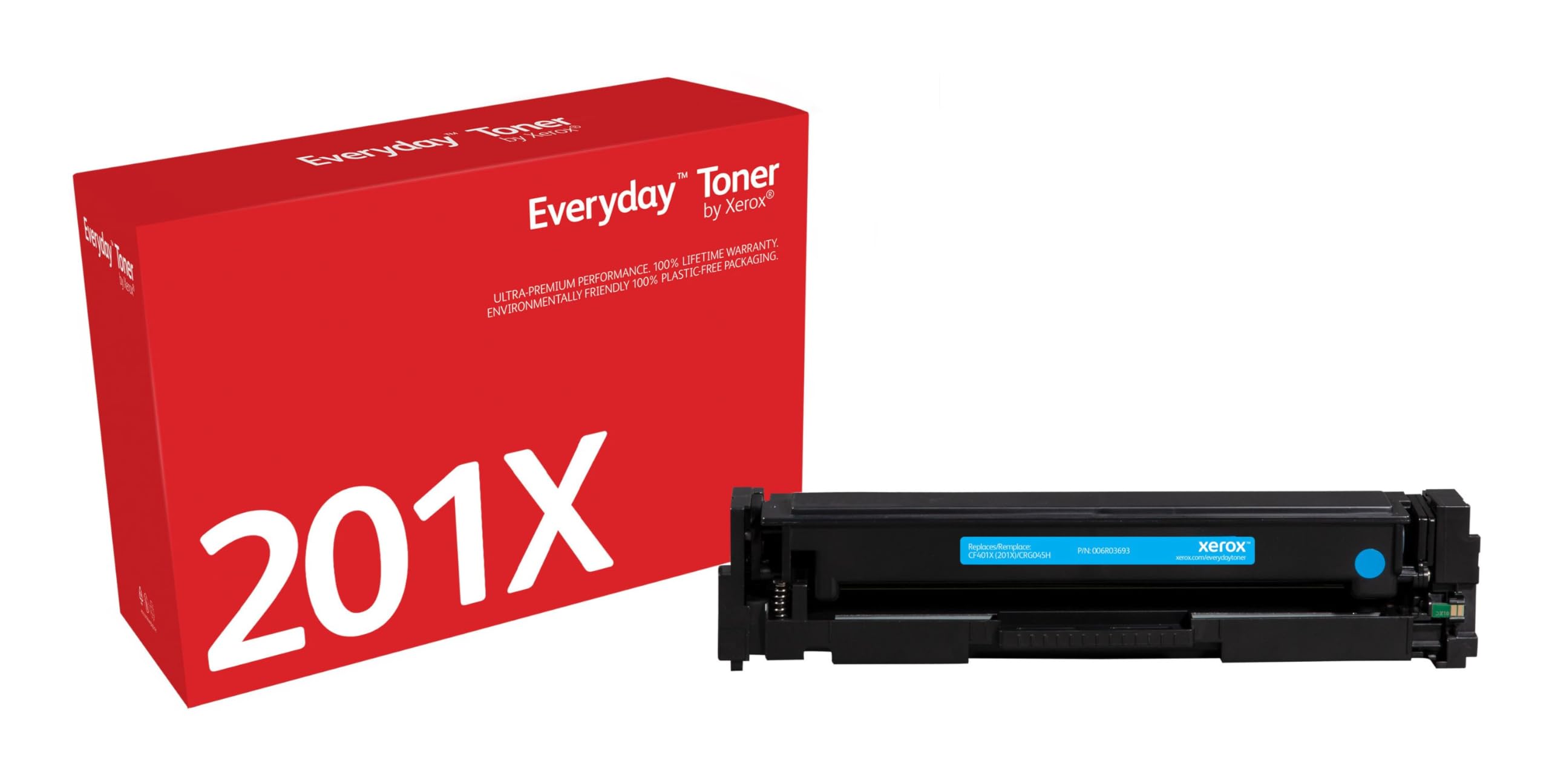 Xerox Everyday Compatible HP 201X CF401X Cyan Toner, High Capacity