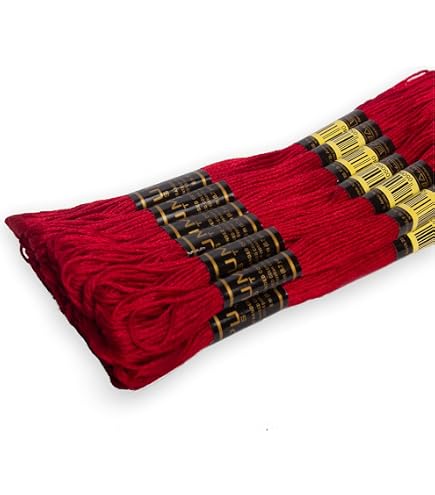DMC 6-Strand Embroidery Cotton Floss - Matassa Colore Rame Rosso, 100% Cotone Mercerizzato, 8m