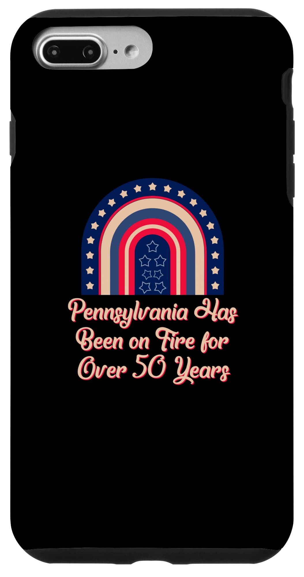 iPhone 7 Plus/8 Plus Pennsylvania Is on Fire Trivia Miner Random Facts Mining PA Case