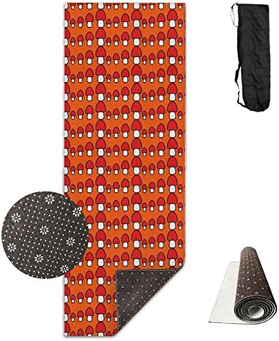 Non Slip Mushrooms 3c Print Yoga Mat Great For Exercise Pilates Gymnastics With Carrying Strap