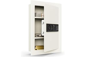 Giantex Electronic Wall Hidden Safe Security Box,.83 CF Built-In Wall Electronic Flat Security Safety Cabinet