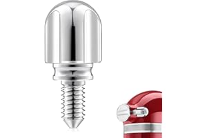 ANONEMOTO Attachment Knob Thumb Screw fit for Kitchen Aid Mixers, Upgraded 6061 Aluminum 1.65‘’ Long Screw Head Knob Replacement Parts, Replaces 9709194, 4162142, 240374 etc, Chrome