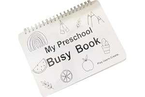My Preschool Busy Book Set Thick Comprehensive Toddler Busy Book Set 12 Engaging Themes Educational Preschool for Travel and 