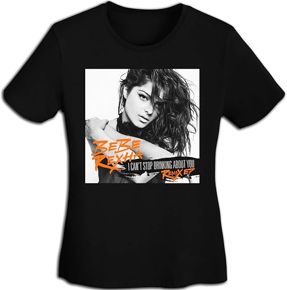 NaohBent Bebe Rexha Womans Fashion Short Sleeves Shirts