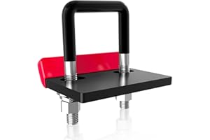 DEEAGLE Hitch Tightener Anti Rattle Stabilizer for 1.25" to 2" Trailer Hitches Reduce Movement On Hitch Mount Cargo Carrier Bike Rack Boat, RV Accessories, Rubber Isolator, Red&Black