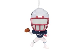 Hallmark NFL New England Patriots Bouncing Buddy Christmas Ornament,Plastic