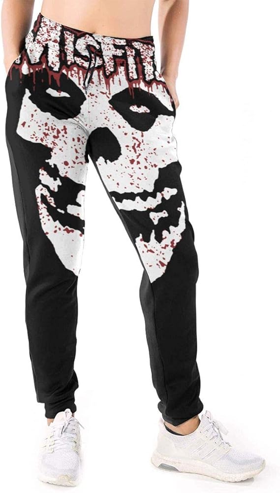 Amazon Co Jp スウェットパンツ レディース Misfits ミスフィッツ パンク ロック レディース 運動着 ホームウェア 調整可能 フィットネス ジョガーパンツ アウトドア 女の子 ファッション 個性的 服 ファッション小物