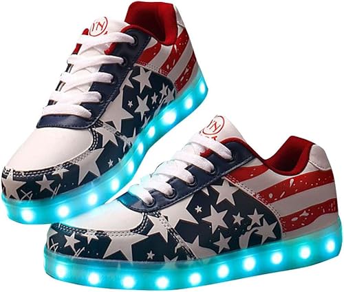 Amazon Smithroad おしゃれなledスニーカー 靴底が七色に光るシューズ Usb充電式 ライトアップ 星条旗柄 クラブ パーティー イベント ダンスなど用 普段使い運動靴 男女兼用 28 Smithroad シューズ バッグ Amazon Smithroad おしゃれなledスニーカー 靴底が七色に光るシューズ Usb充電式 ライトアップ 星条旗柄 クラブ パーティー イベント ダンスなど用 普段使い運動靴 男女兼用 28 Smithroad シューズ バッグ