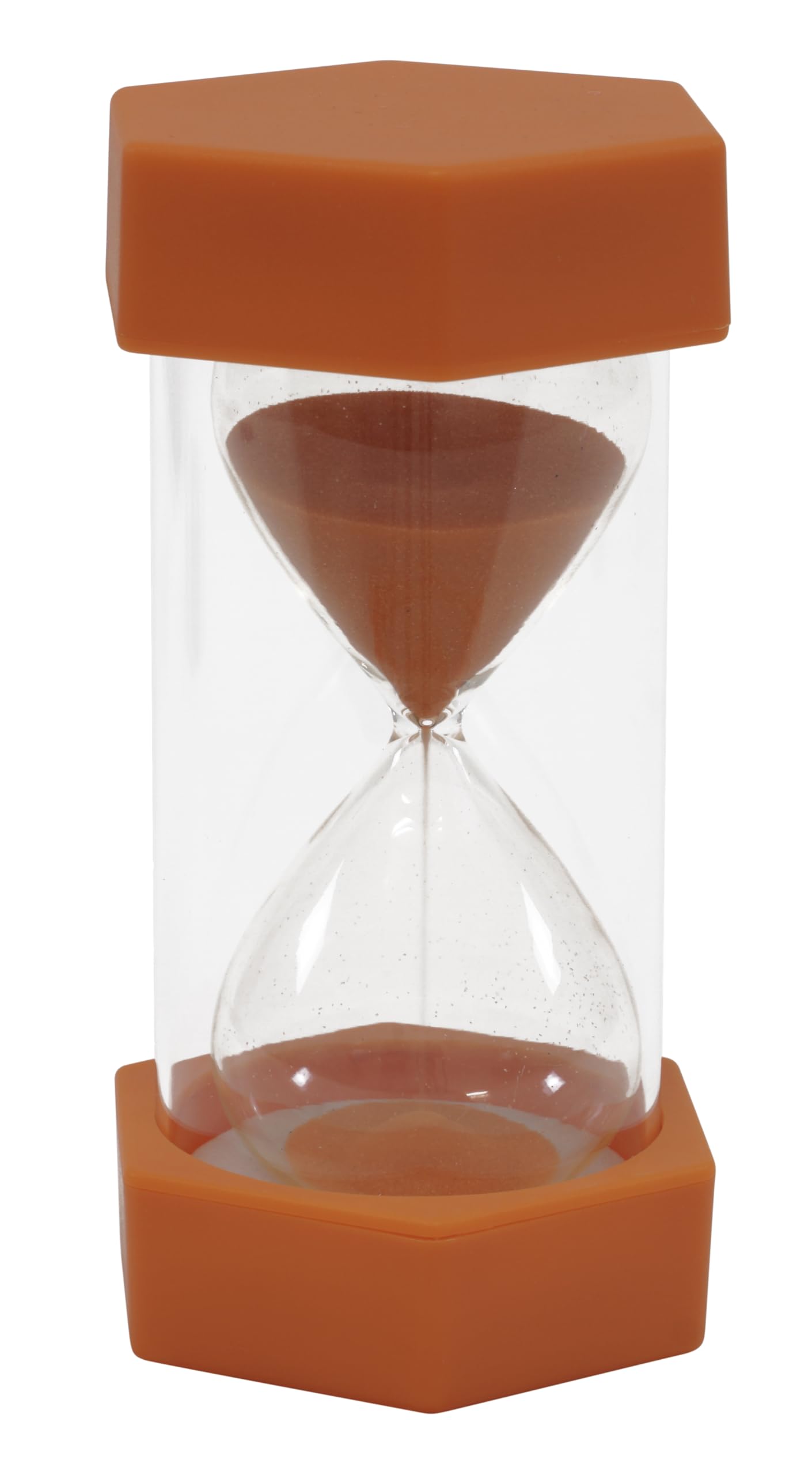 TimeTEX Sand Timer 12cm 6.5cm Diameter 10 Minutes X Large Orange