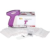 PAG Standard Tagging Gun Price Tag Attacher Gun for Clothing with 5 Needles and 2000 2" Barbs Fasteners, Purple
