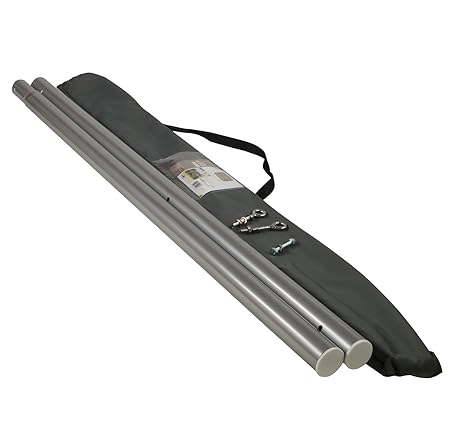 Befestigungsset für Sonnensegel Sonnenschutz - SEHR ROBUST - Höhe 255 cm mit Durchmesser 50 mm