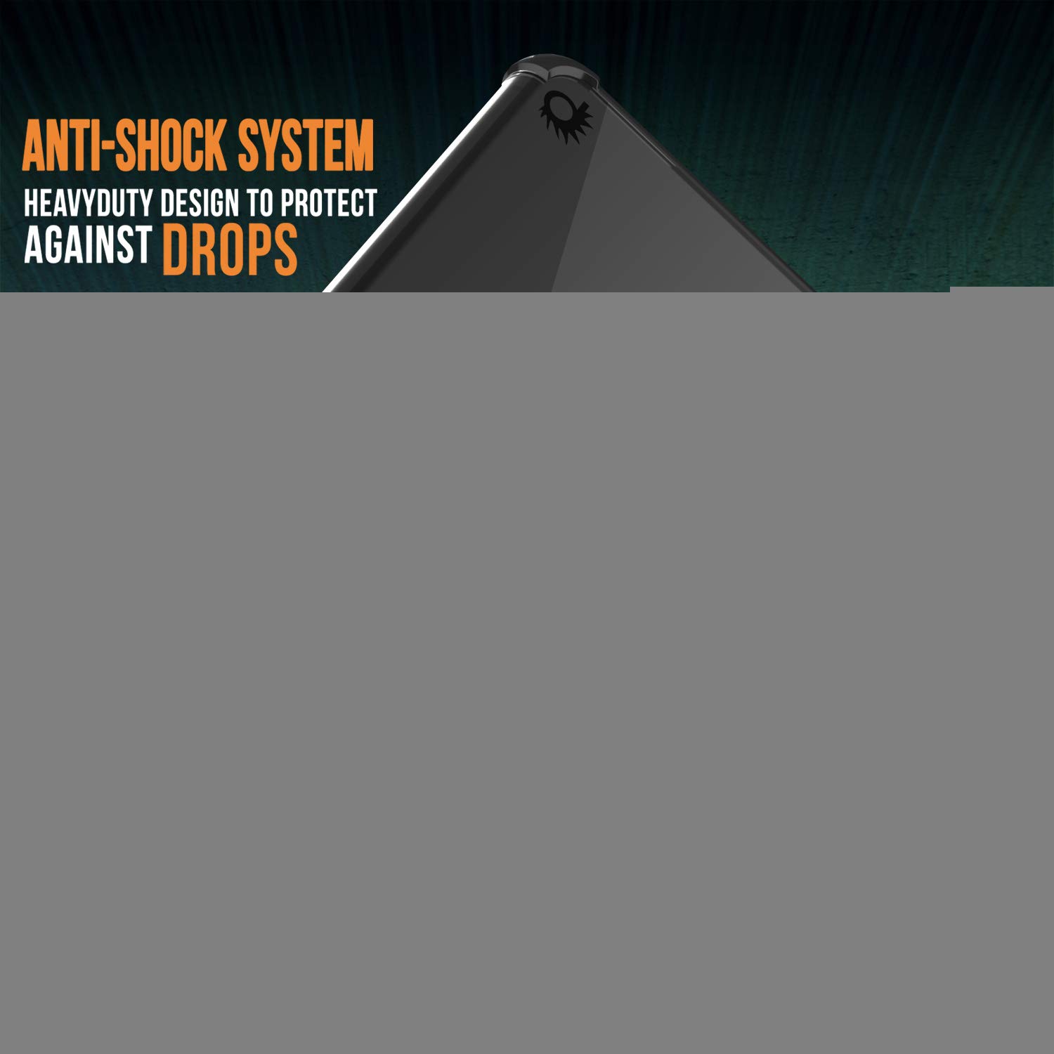 iPhone Xs Max Case, Punkcase [Blaze Series] Protective Cover W/PunkShield Screen Protector [Shockproof] [Slim Fit] Compatible for Apple iPhone Xs Max [Black]