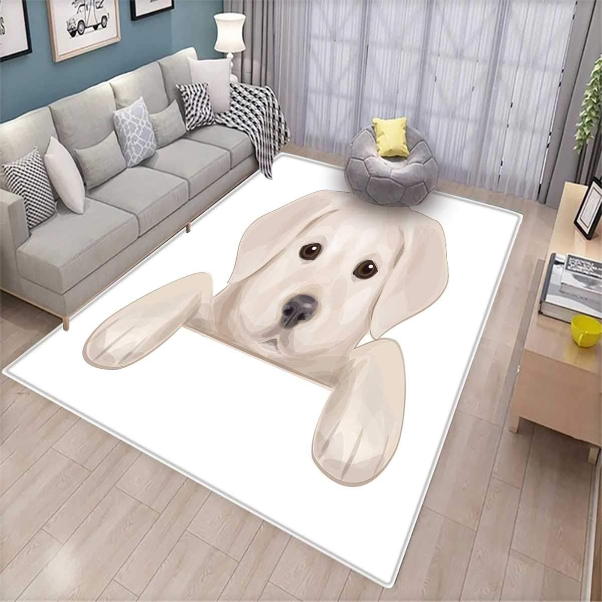 Baby Floor Mat for Kids Cute Puppy Hiding with its Little Adorable Paws