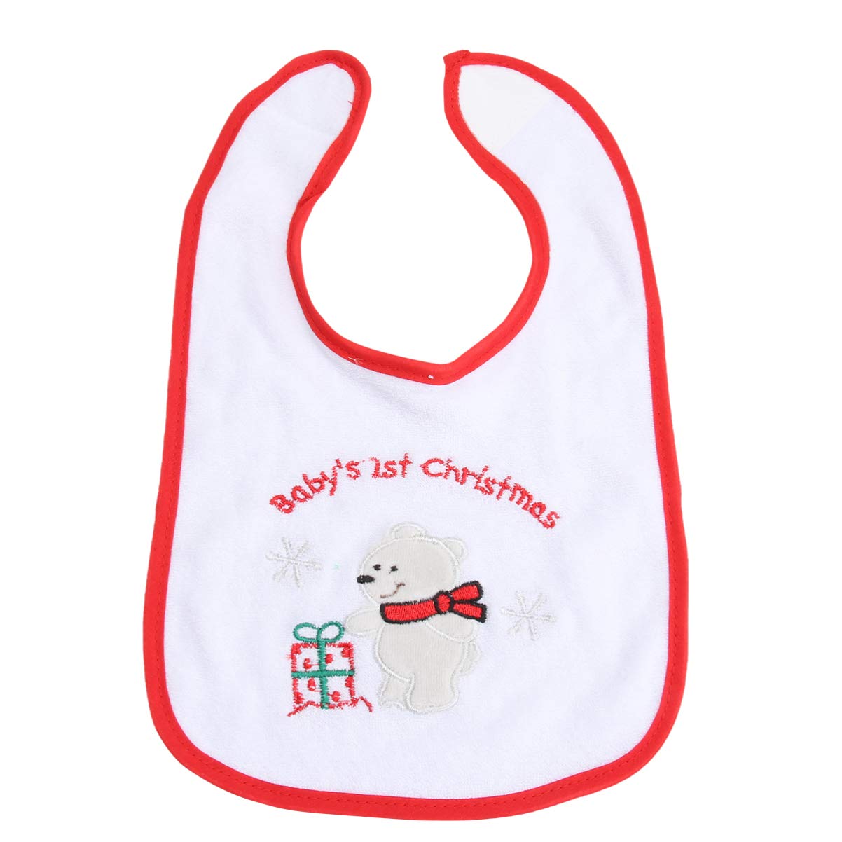 Christmas Baby Bibs First Xmas Bib Waterproof Bibs Christmas Baby for Holiday Babies Newborns Toddlers