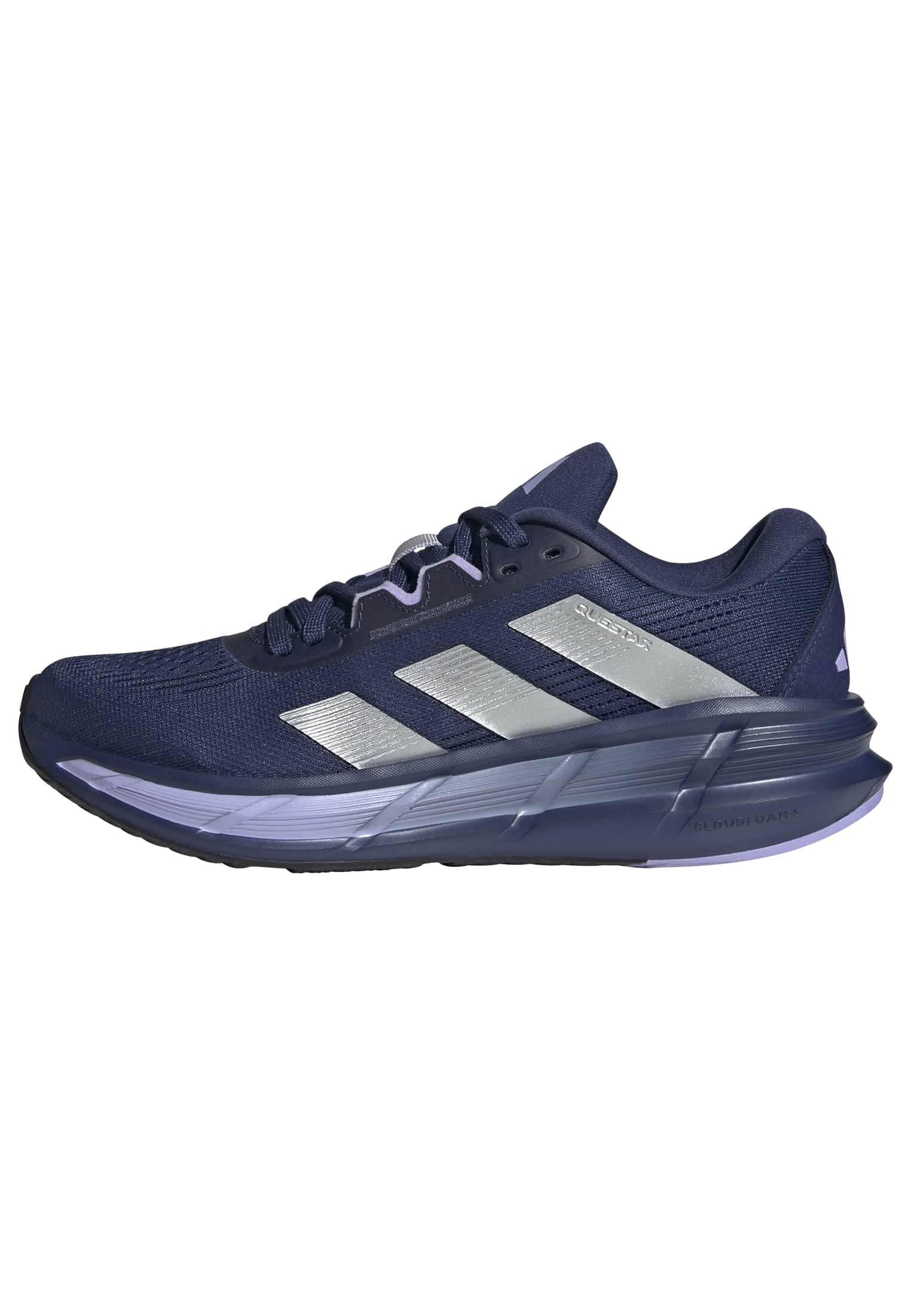 adidas Women's Questar 3 Running, Indigo/Silver Metallic/Purple, 5 Image