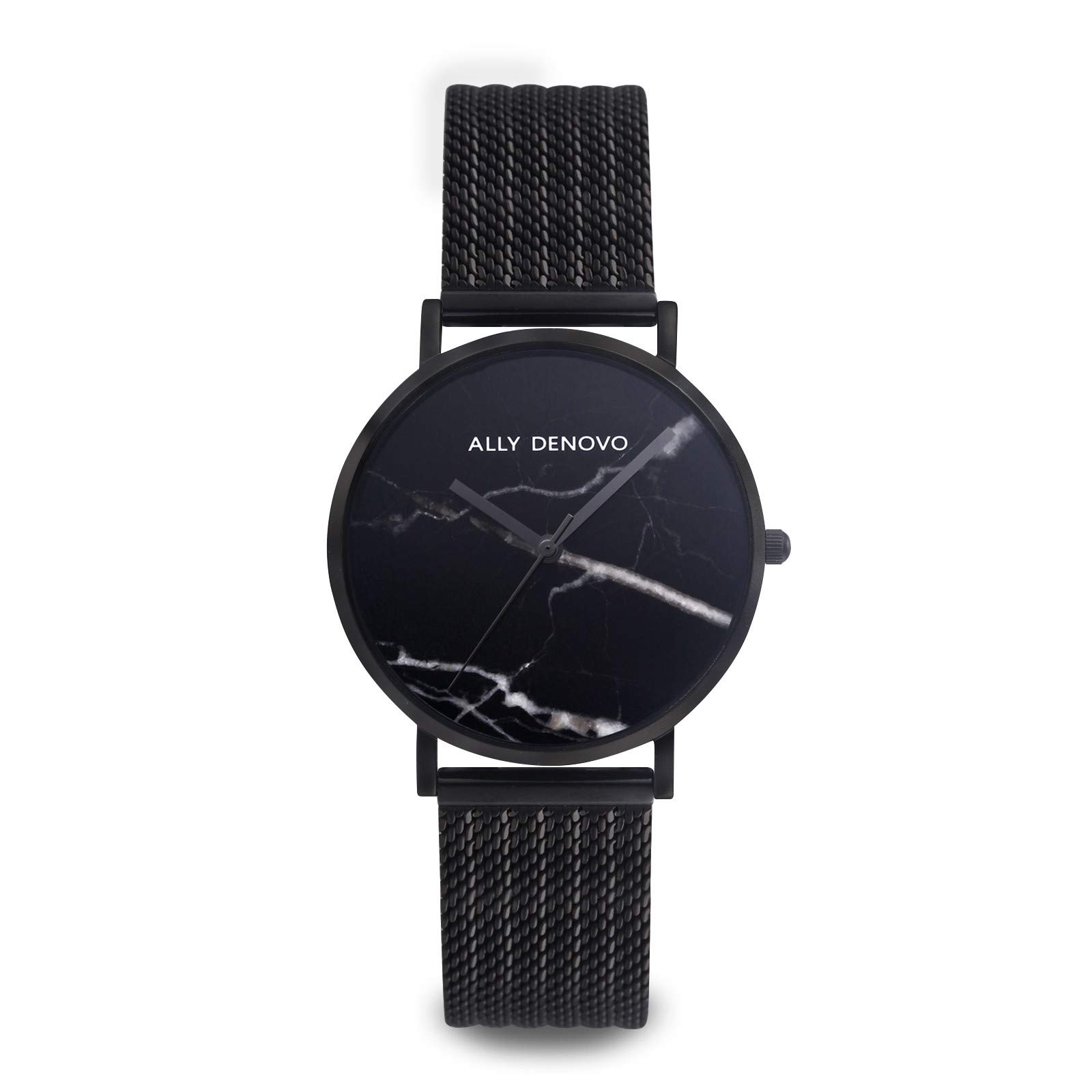 Ally Denovo Carrara Marble Mesh Women's Watch with Milanese Strap Analogue Stainless Steel AF5004.1