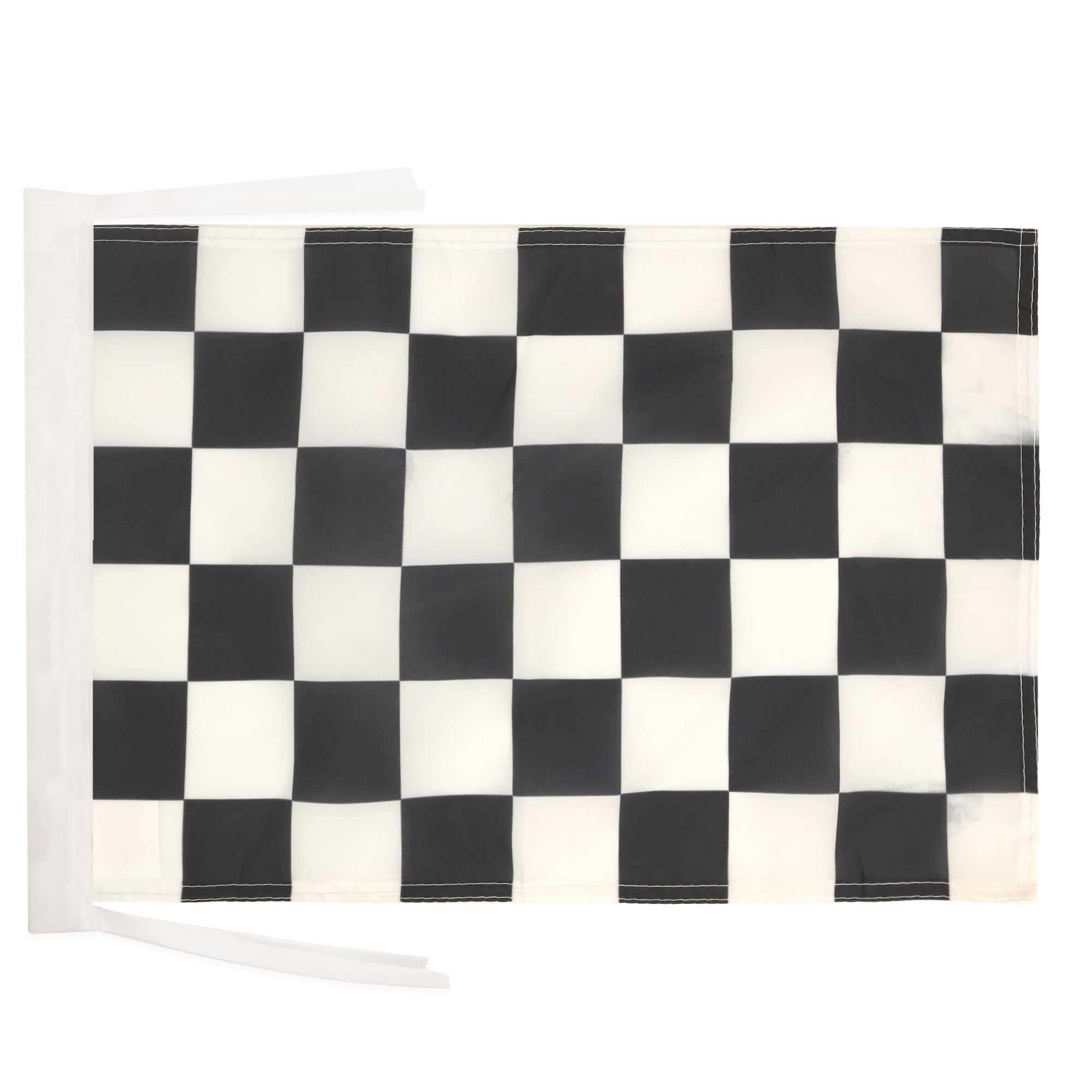 AZ FLAG - Checkered Black and white Flag - 18'' x 12'' - 100% Polyester Car race Small Banner with Two Cords - Fade Resistant - Vivid Colors - 18x12 in - 45x30 Cm — image 1