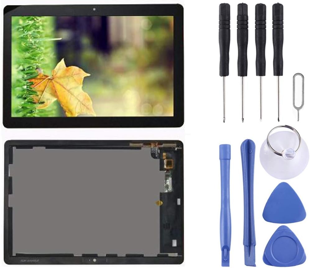 YUANLISKP Phone Accessories LCD Screen and Digitizer Full Assembly for Huawei MediaPad T5 10 AGS2-L09 AGS2-W09 AGS2-L03 AGS2-W19(Black) (Color : Black)