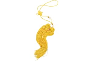 CALLARON Yellow Cloth Tai Chi Sword Tassel Pendant for Martial Arts Equipment with Safe Materials