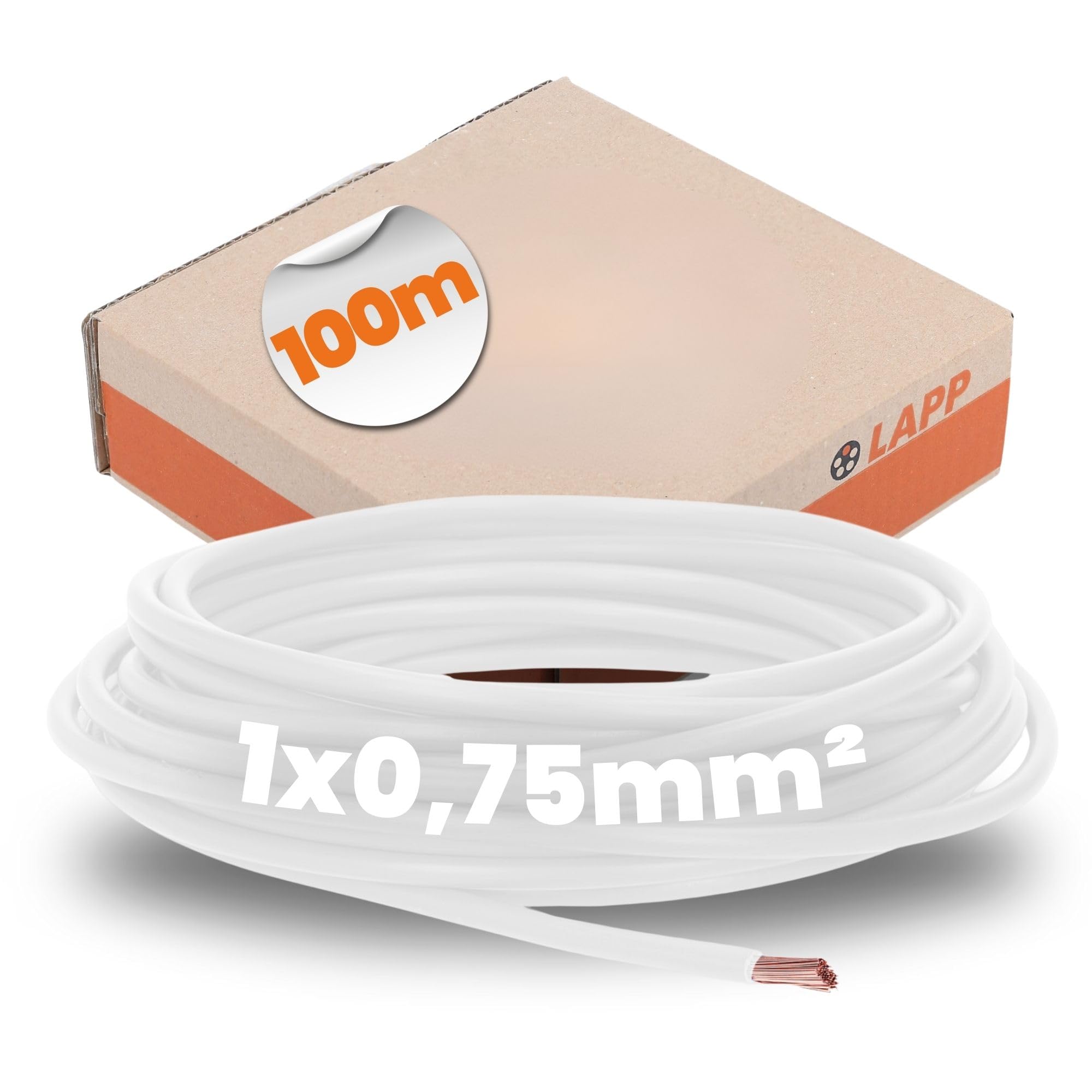 Lapp Cable PVC Cable H05V-K 1 x 0.75 mm² 100 m White