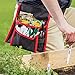 NoCry Professional Waist Tool Apron - with 2 Tool Pockets, 2 Bit Holsters, a Hammer Loop and an Adjustable Belt