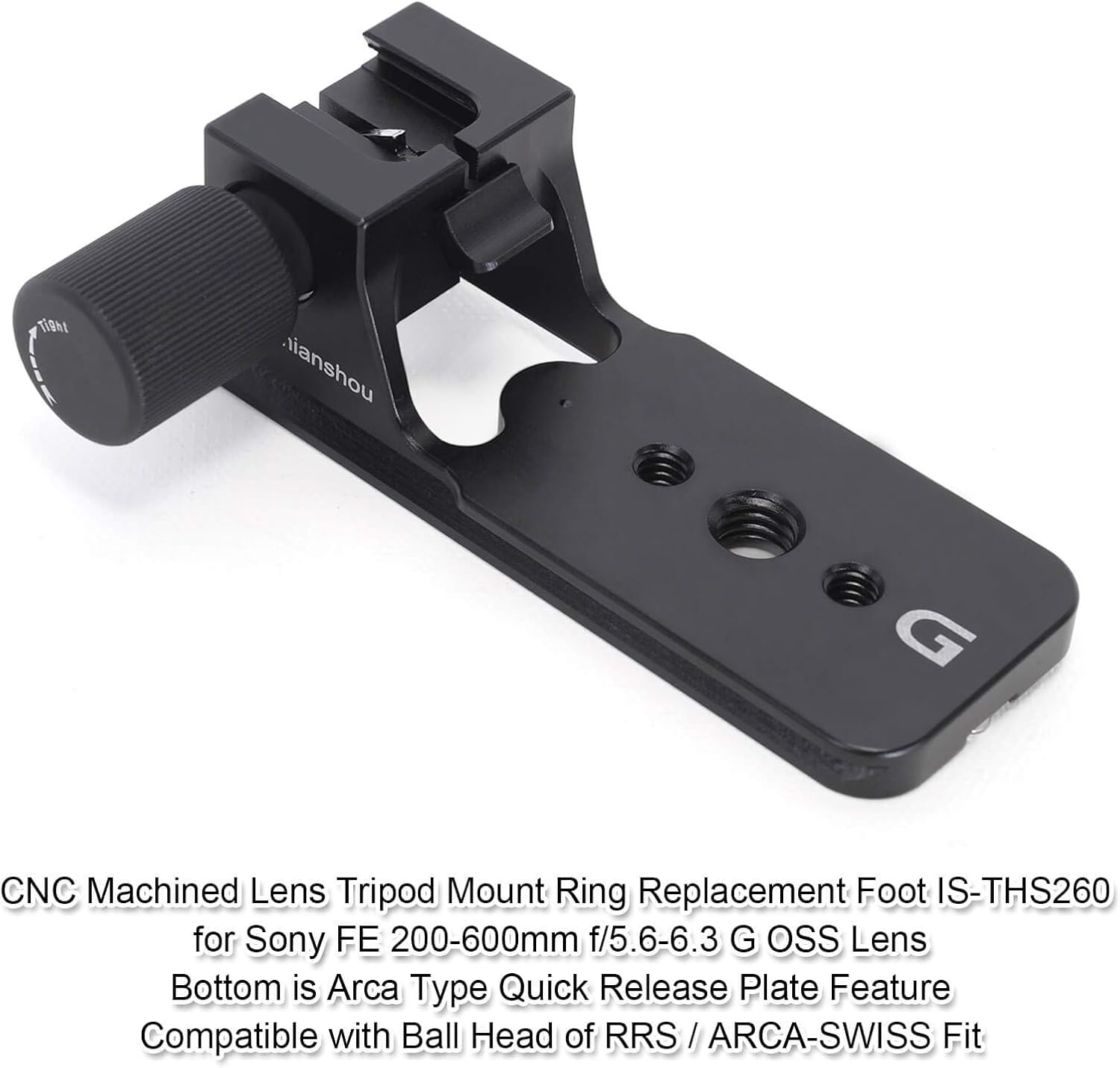 iShoot Lens Collar Replacement Foot, Tripod Mount Rings Stand Base for