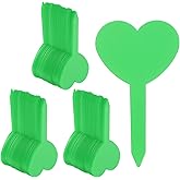 HARFINGTON 200pcs Plastic Plant Labels 3.26" x 1.97" Reusable Waterproof & Sun-Proof Garden Tags for Nursery Potted Herbs Flowers, Green