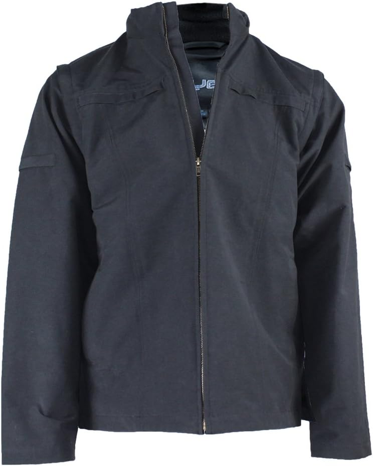 AyeGear J25 Jacket and Vest with 25 Pockets, Dual Pockets for iPad or Tablets, Removable Sleeves, Concealed Hood, Earphone Routing System, Breathable, Waterproof