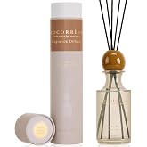 COCORR&Iacute;NA Reed Diffuser 8.5 oz Large Capacity White Pine Scent | 6 Reed Sticks, Long-Lasting, Home Fragrance Oil Diffuser for Bathroom, Bedroom &amp; Home D&eacute;cor