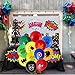 NF Orange Superhero Masks, Superhero balloon. 12 Balloons 12 inch, 12 Masks. Party Favors for Kids. Birthday Supplies.