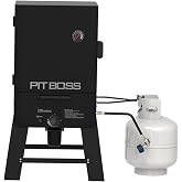 Pit Boss 3-Series Propane Gas Vertical Smoker with HVR Controller and Wood Chip Tray, 983-Sq. In. 4-Rack Cooking Space, 100&deg;F to 300&deg;F Temperature Range, Black
