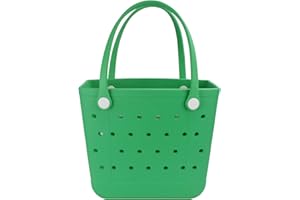 Addoklm Medium Size Lightweight Rubber Beach Bag BABY Small Waterproof Washable Tote