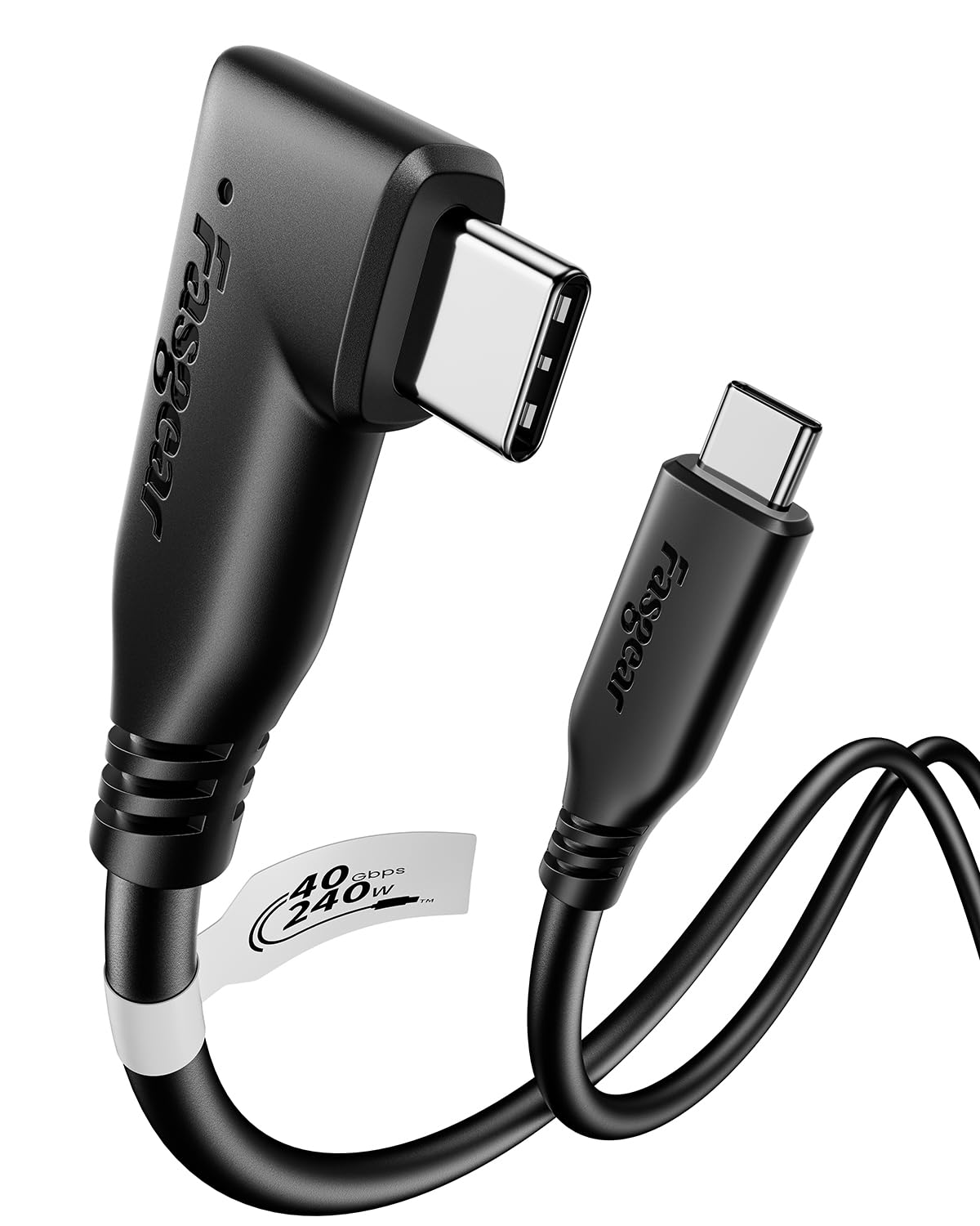 Fasgear USB4 Cable 40Gbps USB C to C 3.3ft/1M - Type C 240W Fast Charging, HD Display Support 8K@60Hz/4K@60Hz - TPE Dual C for All Type C Devices and Thunderbolt 4/3