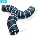 Bemodst S-Type Cat Tunnel 2/3/4 Way Collapsible Maze Small Animal Toy view 3