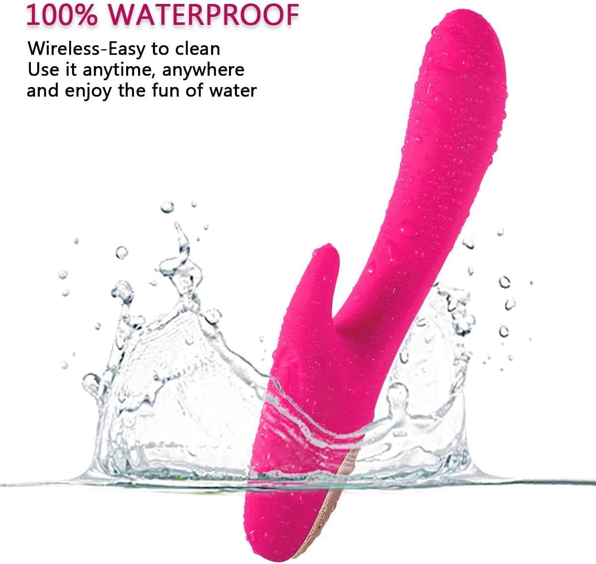 Portable Wireless Massage Equipment, 30 Frequency, Easy to Use, Relieves Self Body Pain and Changes Sleep (Pink)