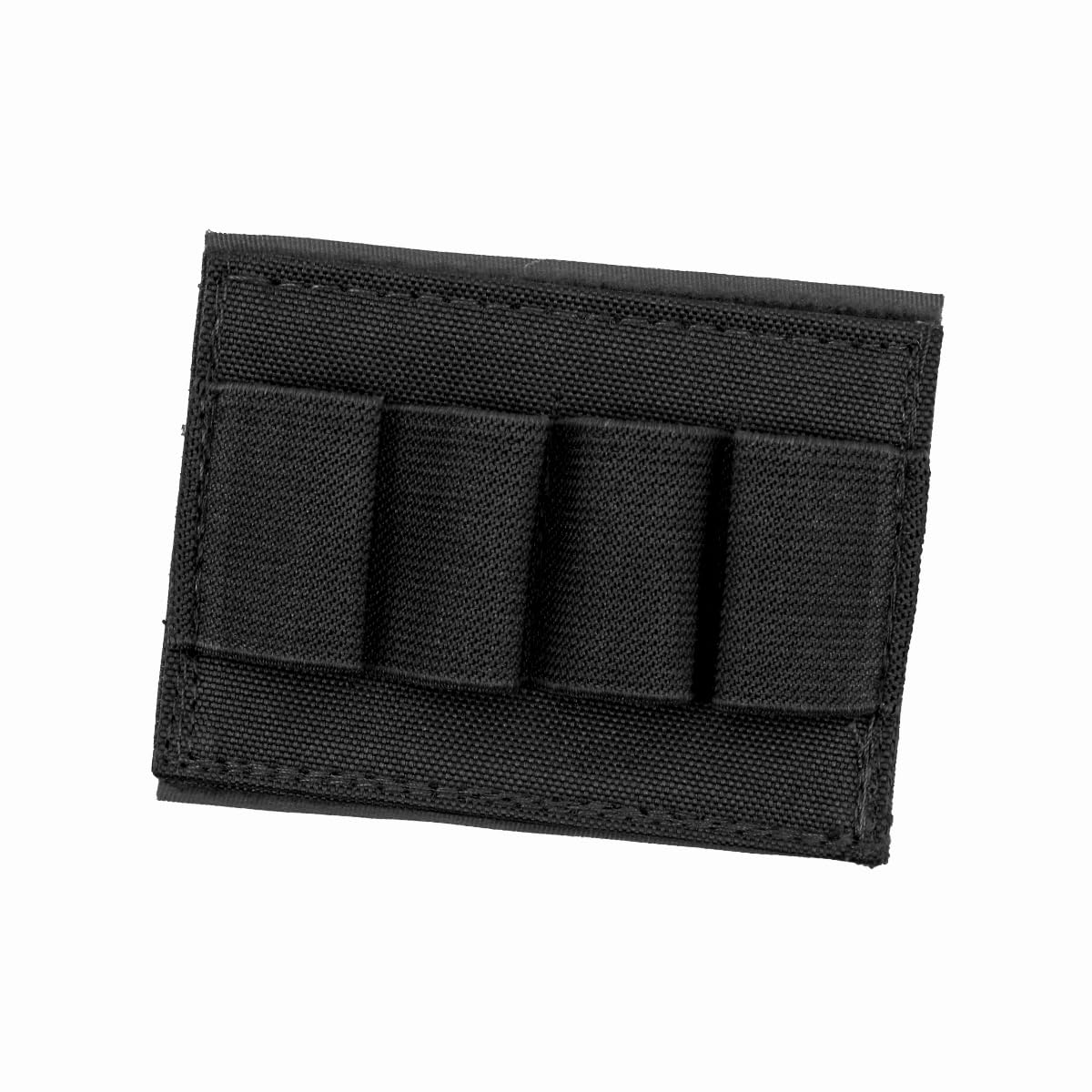 NUZAMAS Nylon External Patches 4-hole Hunting Pouch Tactical Hook and Loop Closure Bulk Tool Hunting Accessories For Tactical Uniform Backpack Arm Pocket Tool Bag Black