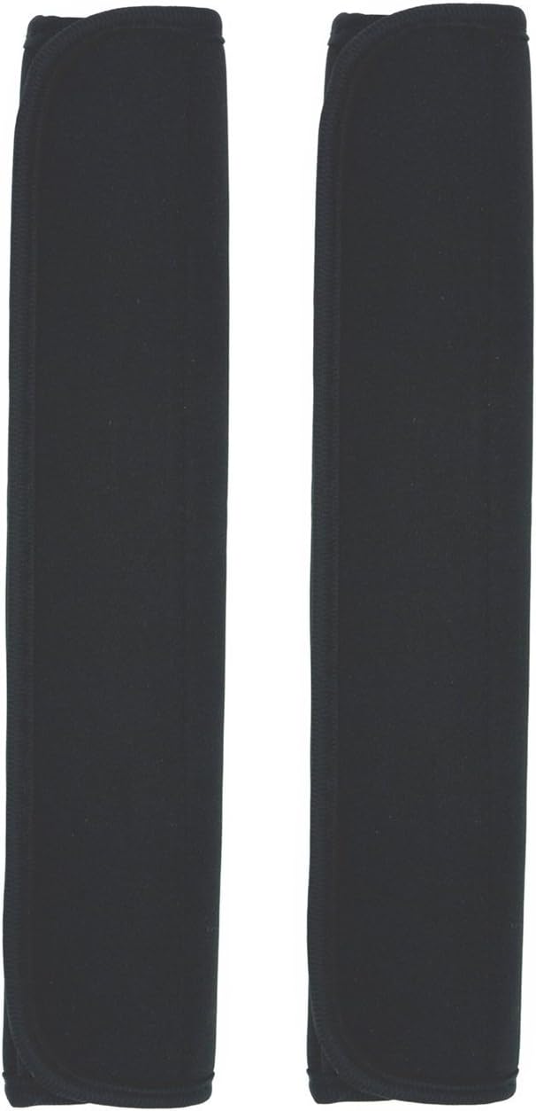 package of 2 Black Color Multipurpose Comfort Shoulder Strap Pads for Laptop/Messenger/ Boxing/Travel Bag/Car seat belts protect pad