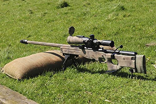 A british army arctic warfare magnum l115a3 sniper rifle poster p…