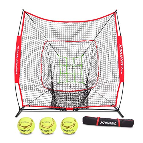 Rukket 7x7 Baseball & Softball Net, Practice Hitting, Pitching, Batting