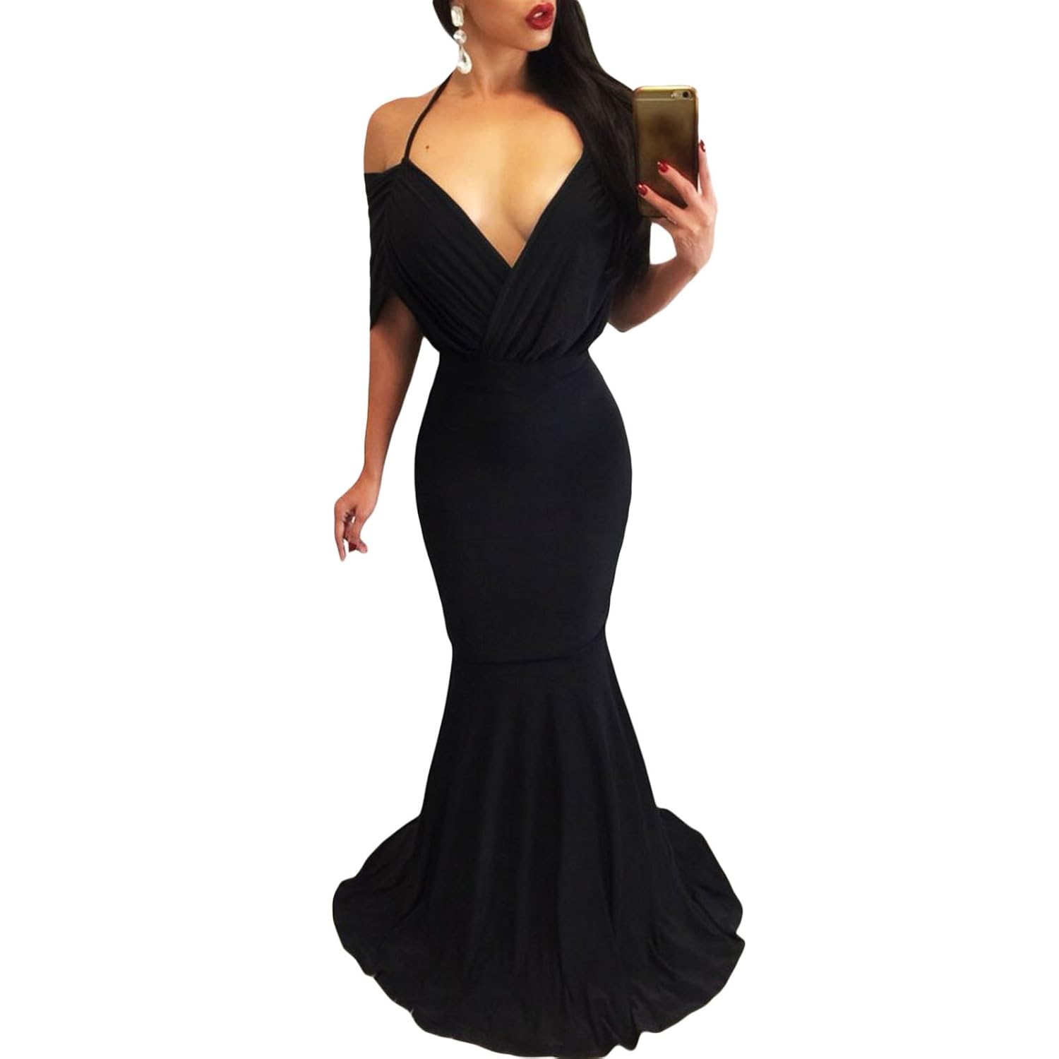 vestito lungo scollato