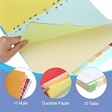 Thboxes File Dividers A4 3 Pack 10 Part Multi Hole Punched Indexed view 4