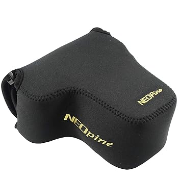 Negro Funda Camara de Fotos Digital Camara Reflex Neopreno Estuche ...