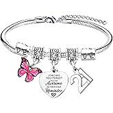 Nimteve Inspirational Bracelet Birthday Gifts for Women You Are Awesome Bracelet Birthday Bracelet Gifts for Mom Aunt Happy Birthday Bracelet for Friends Sister Daughter Granddaughter