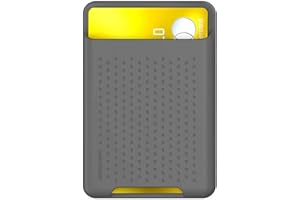 Card Holder for Back of Phone for MagSafe Magnetic Silicone Wallet Compatible with iPhone 12/12 Pro/ 12 Mini/ 12 Pro Max